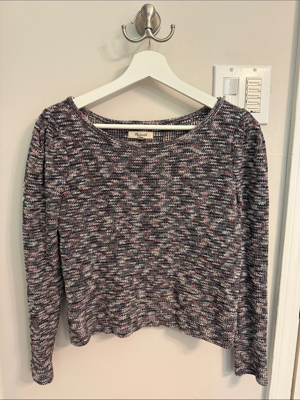 Madewell Multicolor Marled Crewneck Sweater - Picture 1 of 3